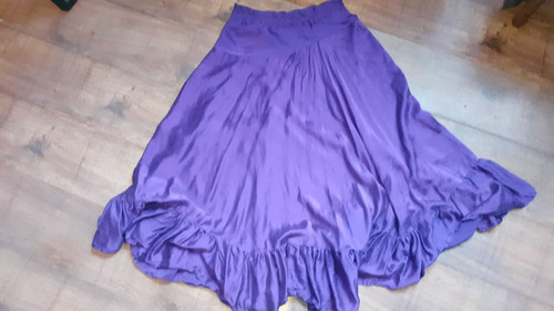 Vintage purple pure silk maxi - purple,