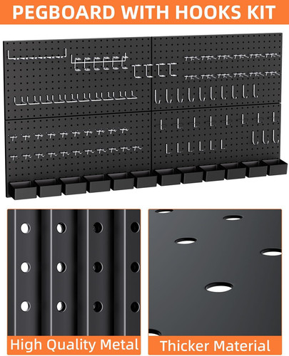 158pcs metal pegboard wall - 158pcs,