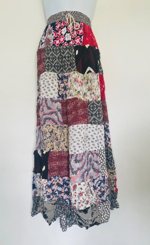 Vintage skirt patchwork gypsy - skirt,