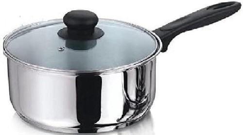 Stainless steel saucepan with - stainless,