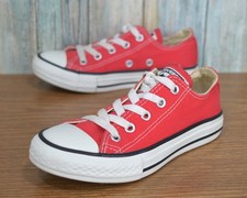 Converse Chuck Taylor All Star Low Top Sneakers Youth Size 13 Red Shoes 3J236