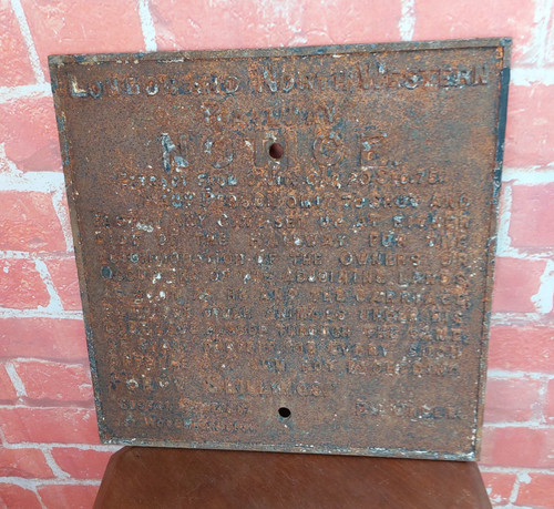 Antique lnwr railway cast - antique,