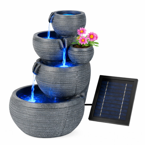 Solar cascading fountain - solar, water