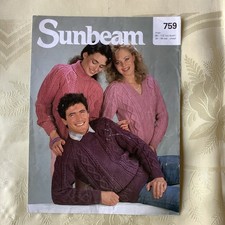 Sunbeam knitting pattern 759