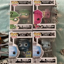 Funko Batman Forever, Riddler 340, Two Face 341, Mr Freeze 342 and exclusive pop