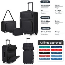 3PCS Set 20Inch Soft Shell