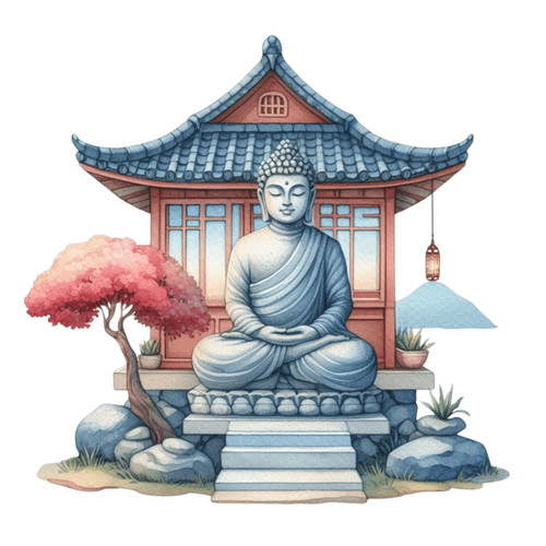 Buddha zen stones vinyl - stones,