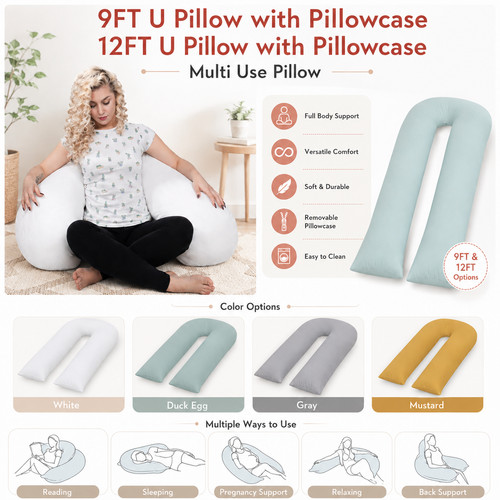 9ft 12ft shaped pillow - 9ft/12ft,
