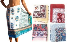 XL Floral hand block printed