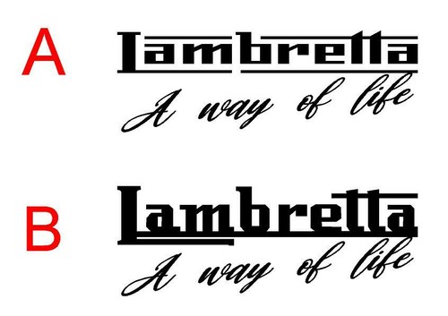 Lambretta way life leg - of,