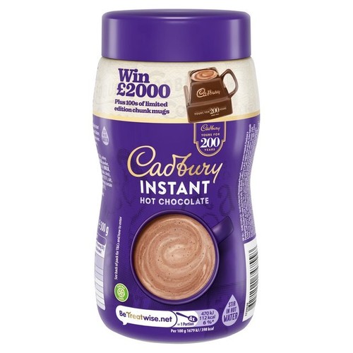 Cadbury instant hot chocolate - cadbury,
