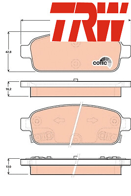 Rear brake pads - brake,