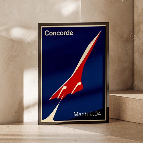 Concorde poster supersonic - poster,,