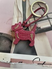 Radley Pink Leather Dog Tag /