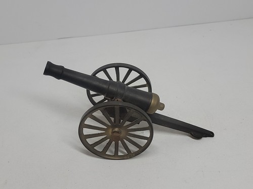 Vintage solid brass cannon - vintage,