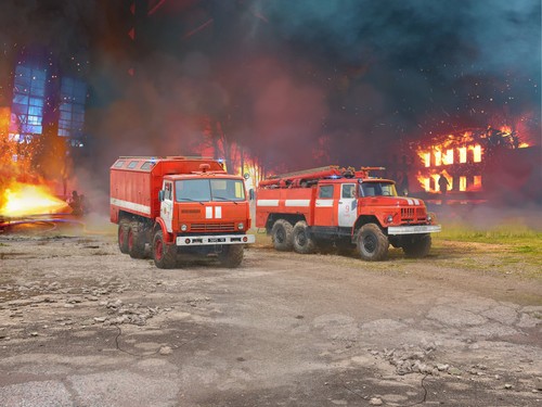 Icm fire trucks of - 1:35,