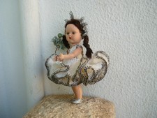 vintage,Sarold,7'' 1950's hard plastic,Christmas fairy doll,topper,fully jointed