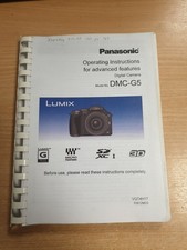 Original Panasonic DMC-G5 digital camera operating instructions .