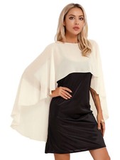 Womens Chiffon Shawl Cape