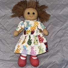Powell Craft Cat Dress Rag Doll