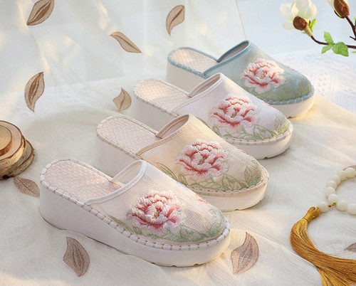 Embroidered women shoes - embroidered, women's