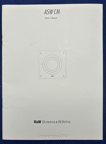 Original bowers wilkins - &,
