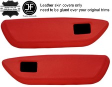 RED REAL LEATHER 2X FRONT DOOR
