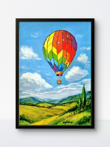Original colourful painting - colourful, on