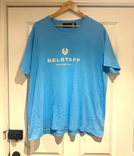 Belstaff blue men crew neck - blue, men's