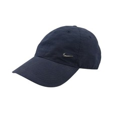 Nike Cap Adults One Size Navy Heritage 86 Metal Swoosh Strapback Baseball Hat
