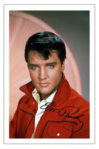 Elvis presley signed photo - signed,