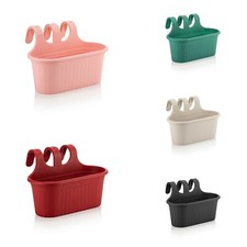 Hanging Planter Plant Pots Trough Garden Fence Balcony Railing Flower Pot 