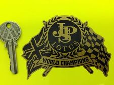 JPS LOTUS World Champion Black & Gold Flags car sticker