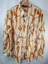 Chain Belt Pattern Shirt XL