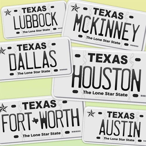 Texas license plate - license,