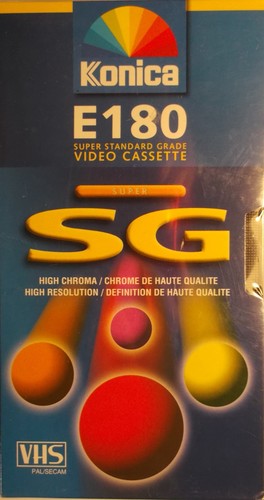 Konica 180 minute vhs - -,