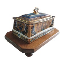 The Golden Casket Of Tutankhamun Crafted In Fine Bone China Embellished With 22