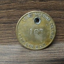 Lewis Merthyr Colliery Brass Token 163