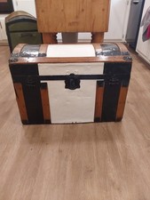 Antique Wood Steamer Trunk