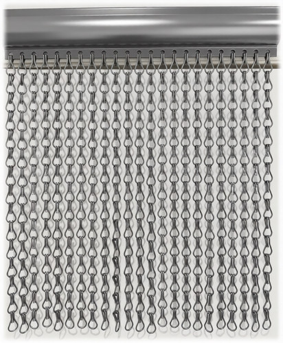 Grey wide double - grey, chain