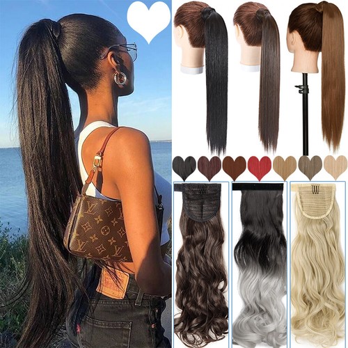 Long thick ponytail clip - long, in