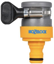 Hozelock 2176 Round Mixer Tap Connector Hose Pipe Fitt Jubilee Clip 18mm Max