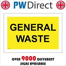 GE175 GENERAL WASTE SIGN