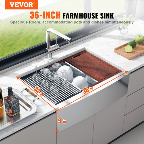 Farmhouse kitchen sink 304 - farmhouse,
