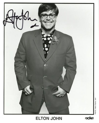 Elton john signed - elton,