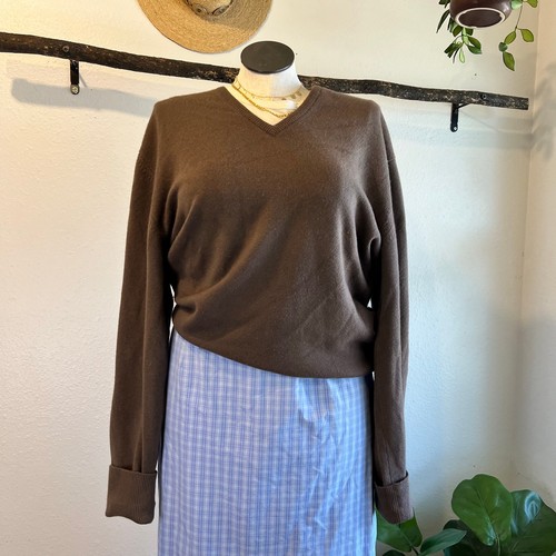 Brown unisex pure cashmere - pure,