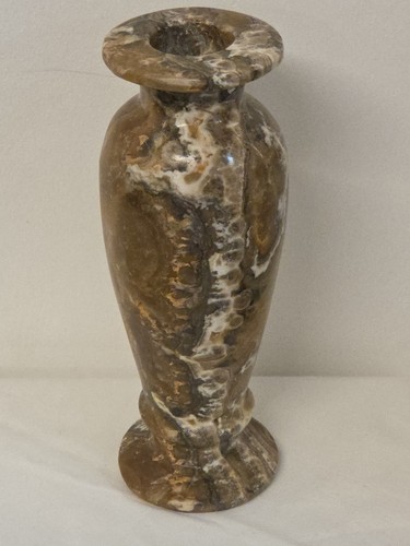 Italian polished marble vase - marble,