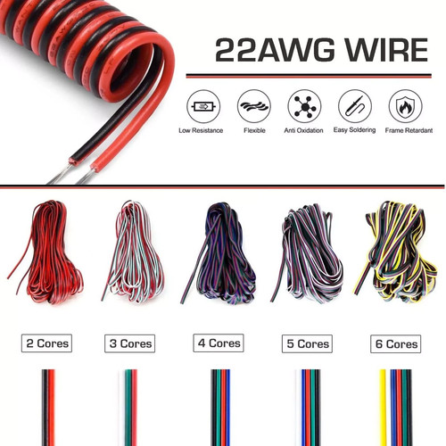 25m 50m 22awg - 22awg, core