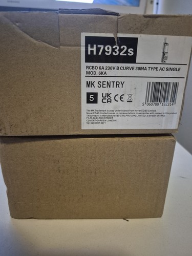 Sentry h7932s rcbo - mk,