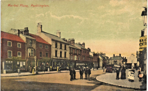 Pocklington market place - market, place.